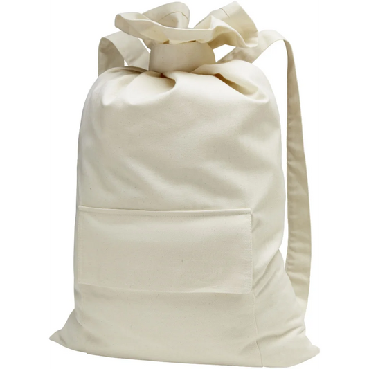 Bio Stoff-Rucksack in Creme von Cotonea Größe 65x38 cm