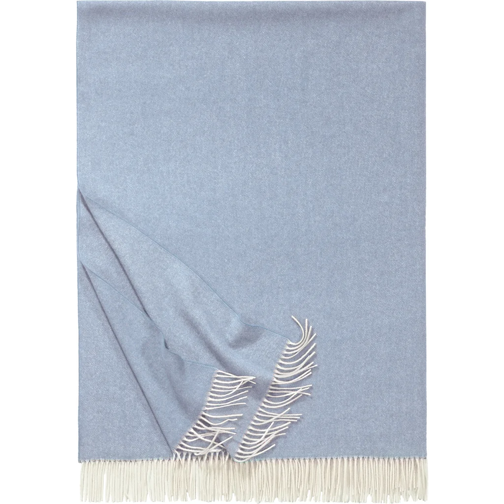 Decke BOSTON in Hellblau Blau Muster Meliert von Eagle Products Größe 130x200 cm