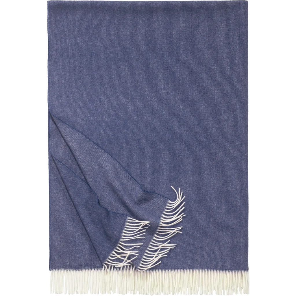Decke BOSTON in Navy Blau Muster Meliert von Eagle Products Größe 130x200 cm