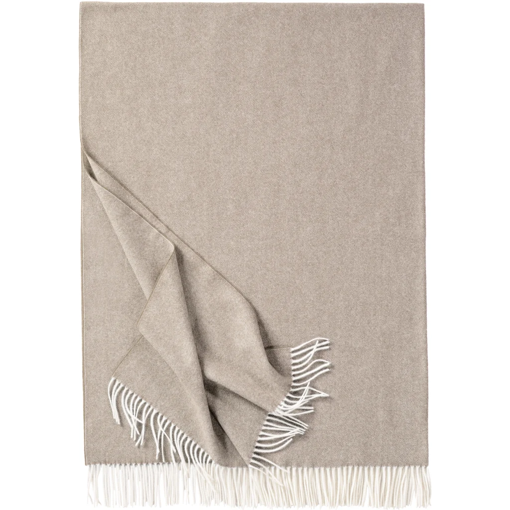 Decke BOSTON in Sand Beige Muster Meliert von Eagle Products Größe 130x200 cm