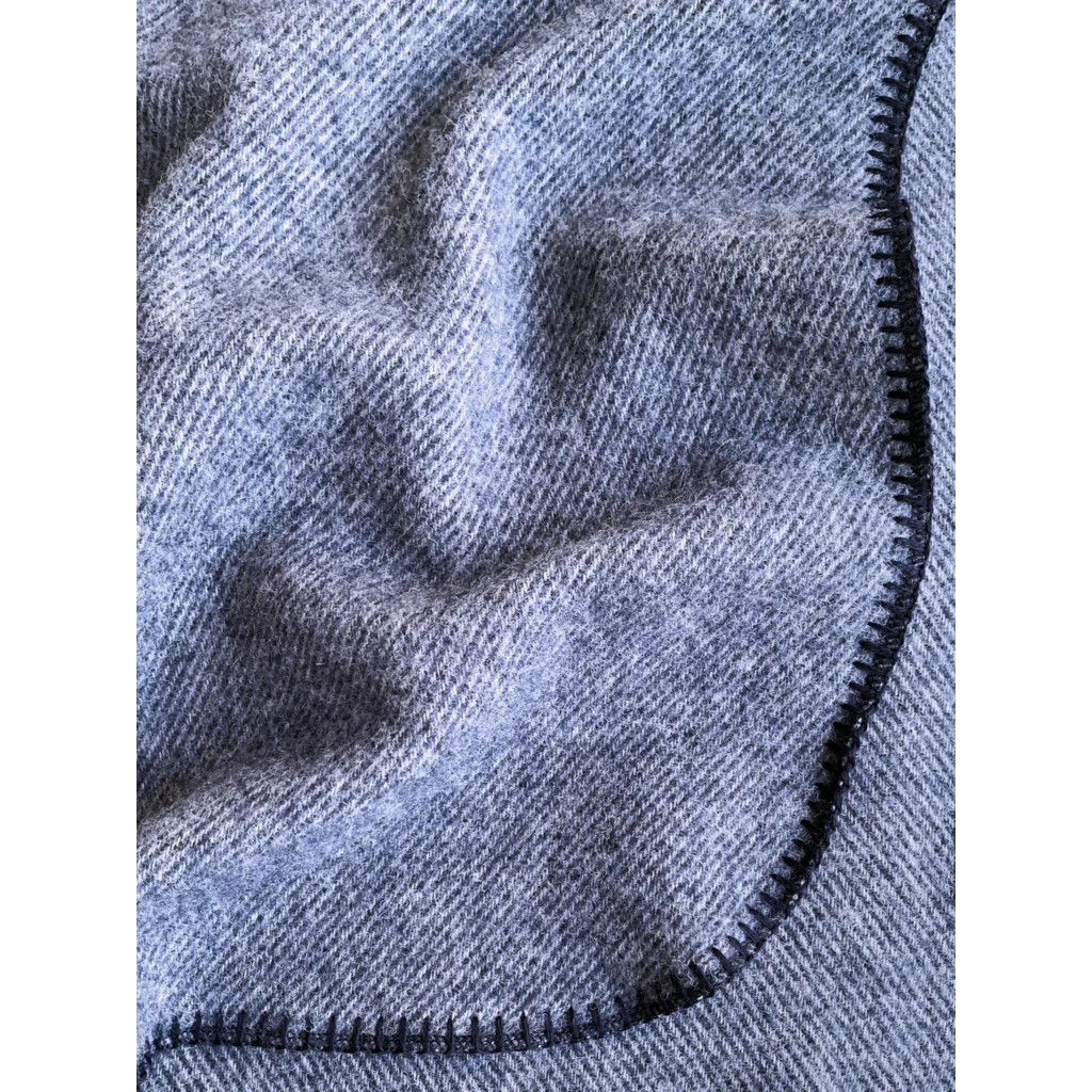 Decke CHICAGO in Blau Muster Meliert von Eagle Products Größe 130x190 cm