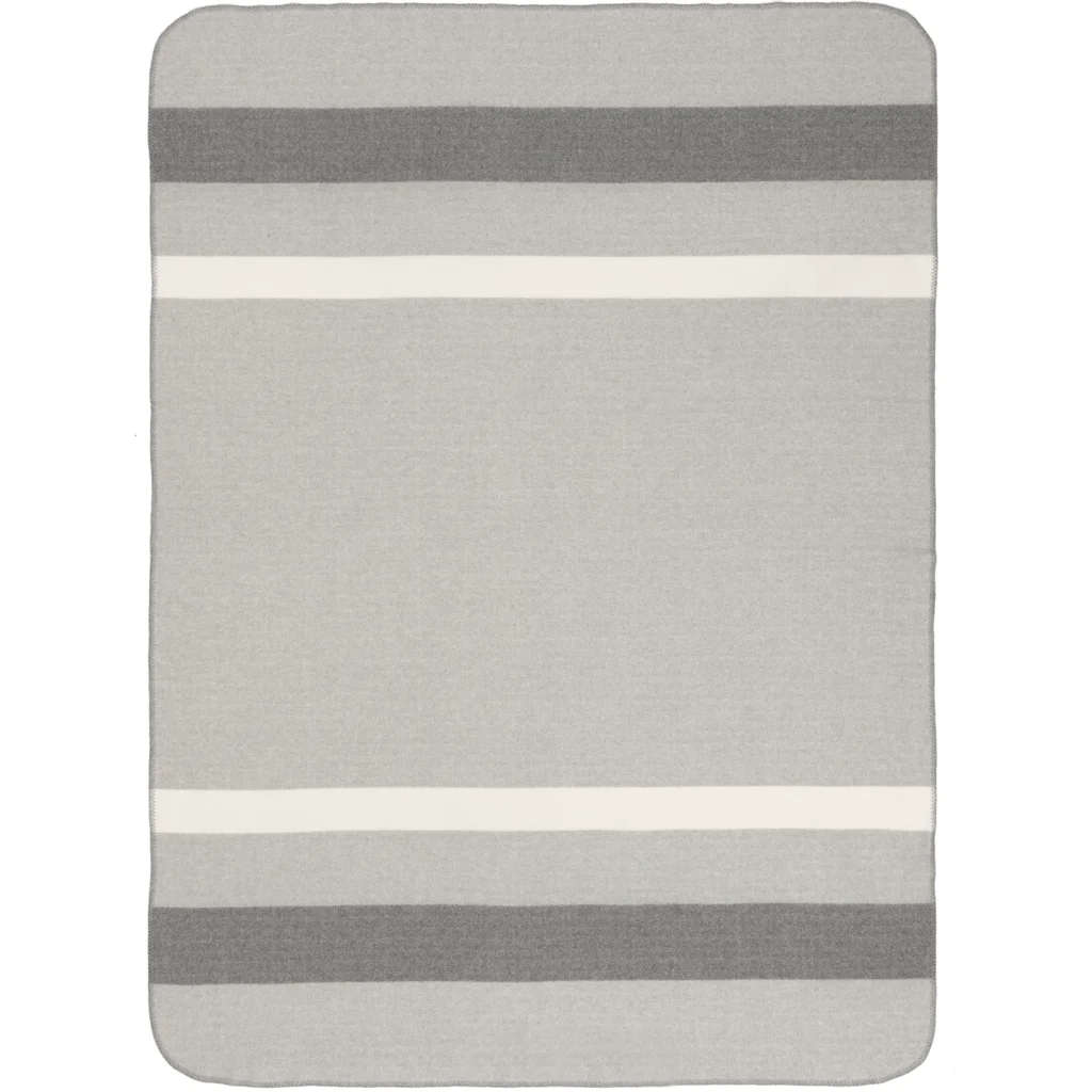 Decke LIVERPOOL in Hellgrau+Grau Grau+Grau Muster Streifen von Eagle Products Größe 150x200 cm