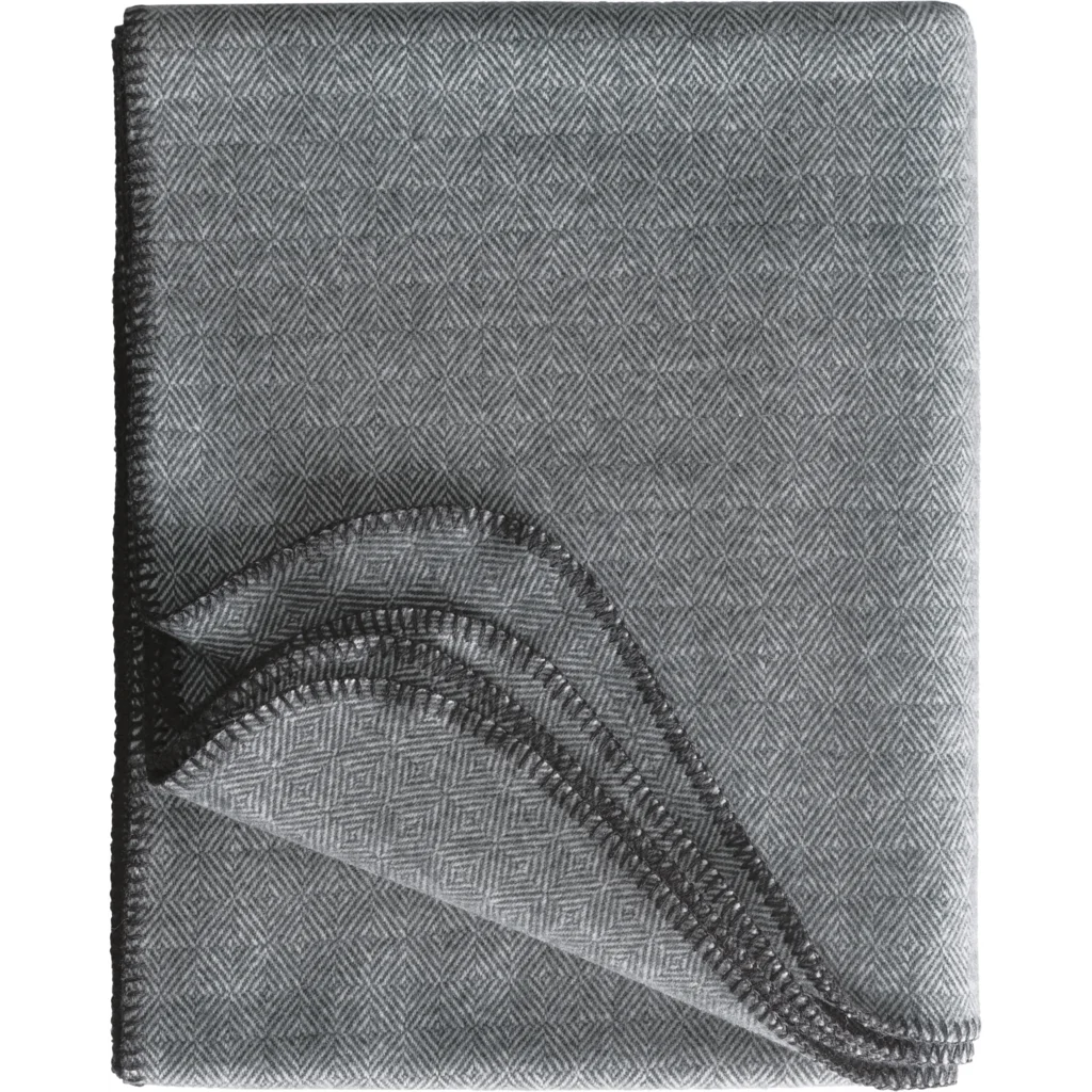 Decke mit Diamant-Muster in Grau Muster Diamant-Muster von Eagle Products Größe 150x240 cm