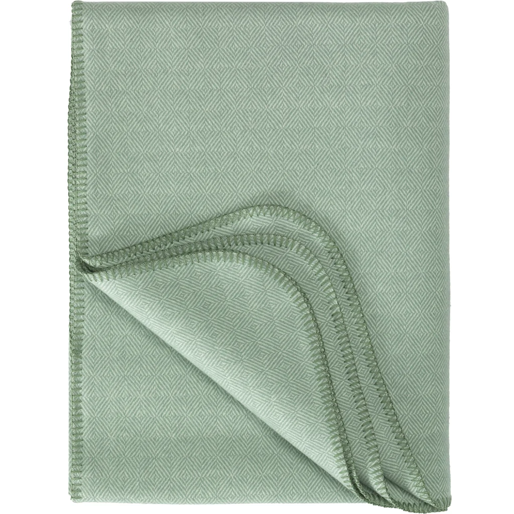 Decke mit Diamant-Muster in Mint Grün Muster Diamant-Muster von Eagle Products Größe 150x200 cm