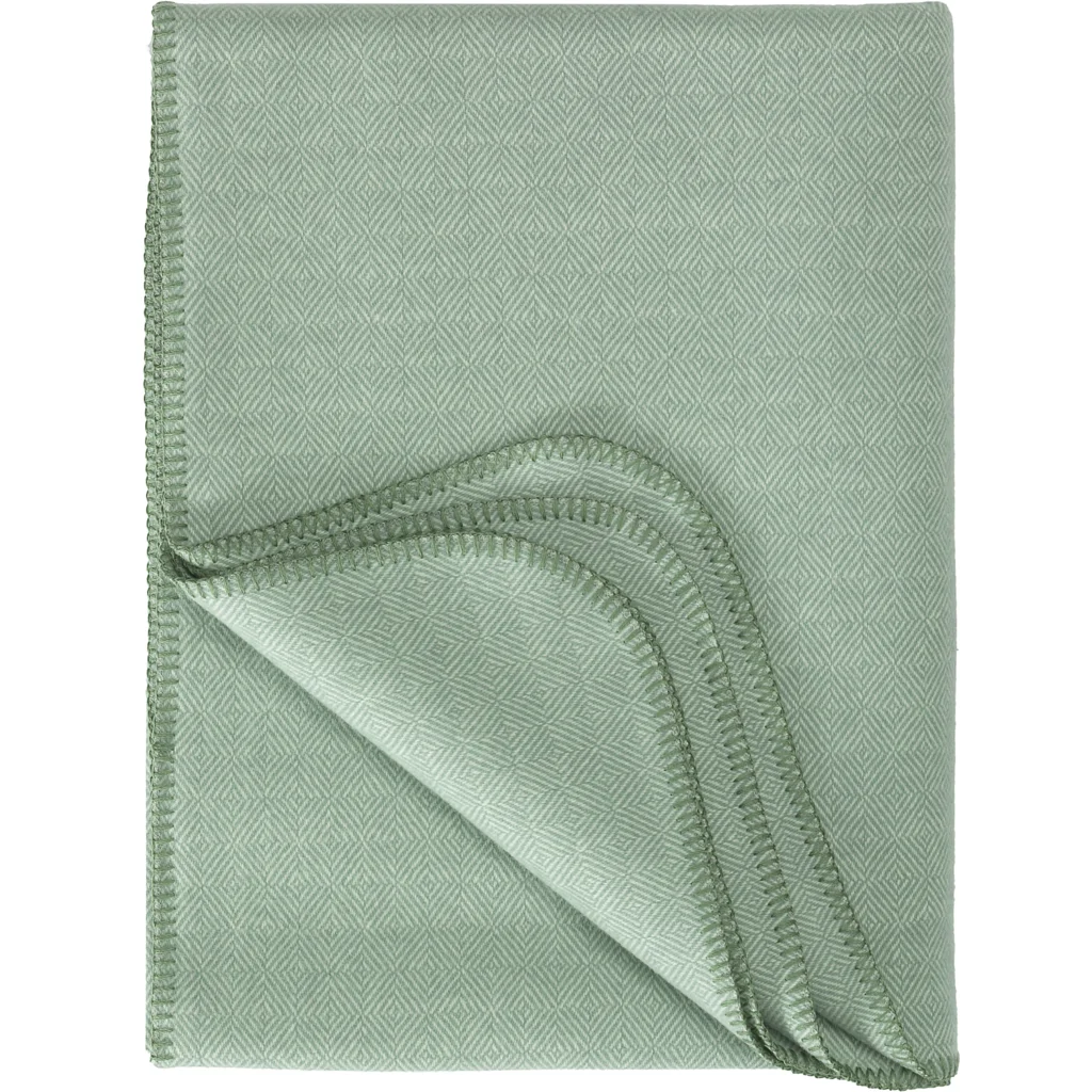 Decke mit Diamant-Muster in Mint Grün Muster Diamant-Muster von Eagle Products Größe 150x240 cm