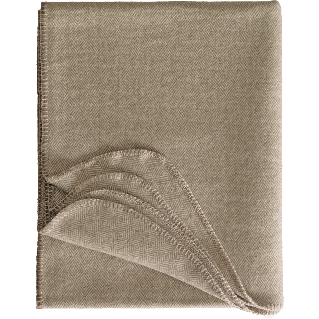 Decke mit Diamant-Muster in Sand Muster Diamant-Muster von Eagle Products Größe 150x240 cm