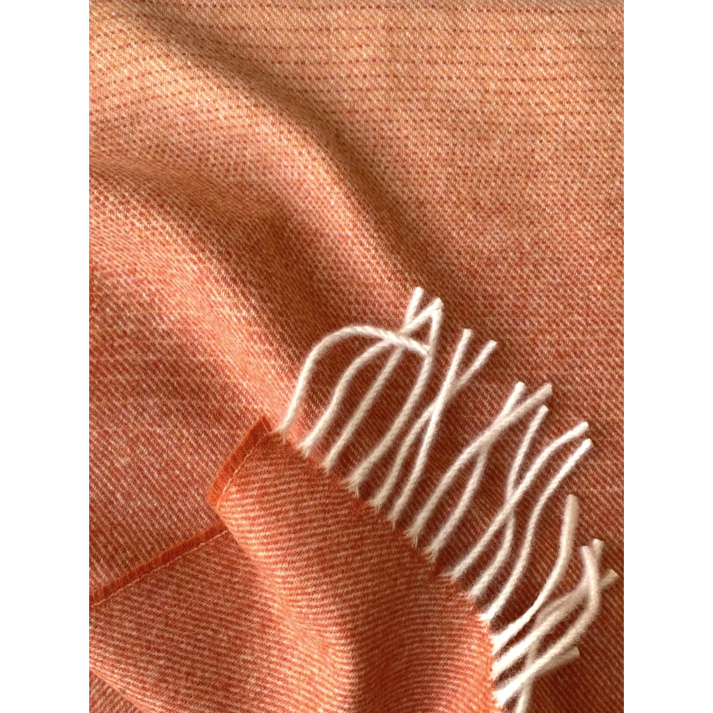Decke mit Farbverlauf in Creme+Orange Muster Farbverlauf von Eagle Products Größe 130x210 cm