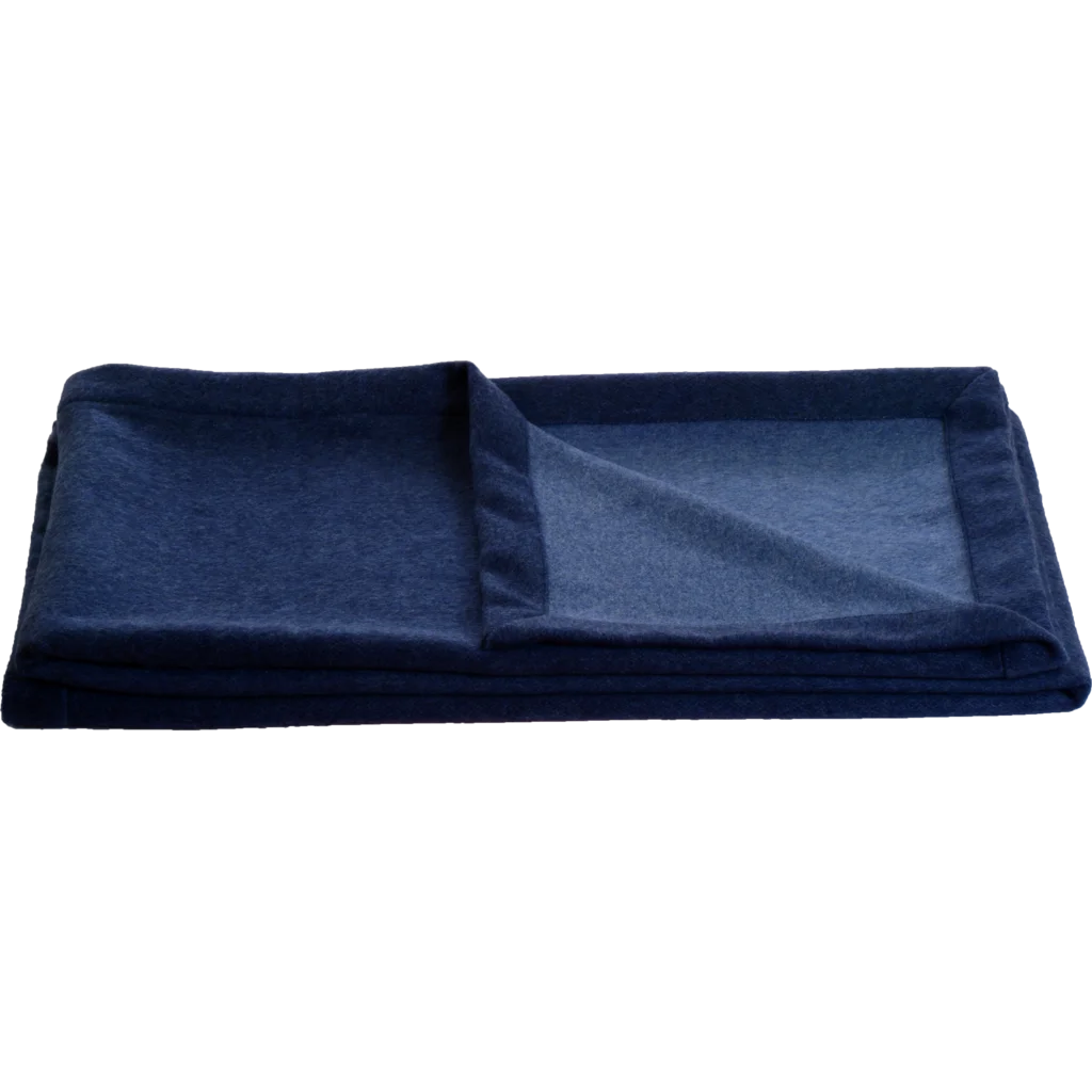 Doubleface Decke COMO in Marine+Blau Blau+Blau von Steinbeck Größe 150x200 cm