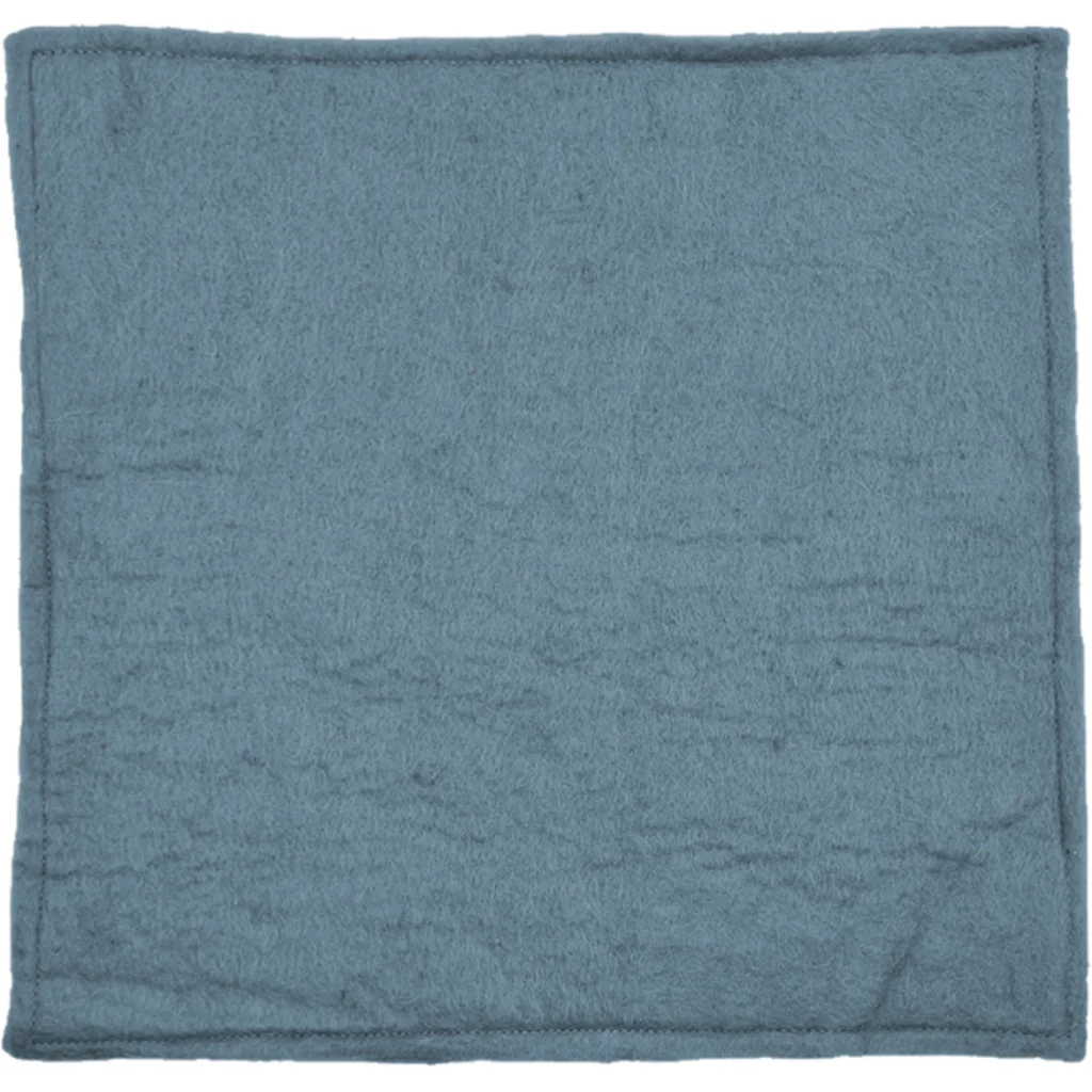 Filz Sitzkissen quadratisch in Azurblau Blau von Frida Feeling Größe 35x35 cm