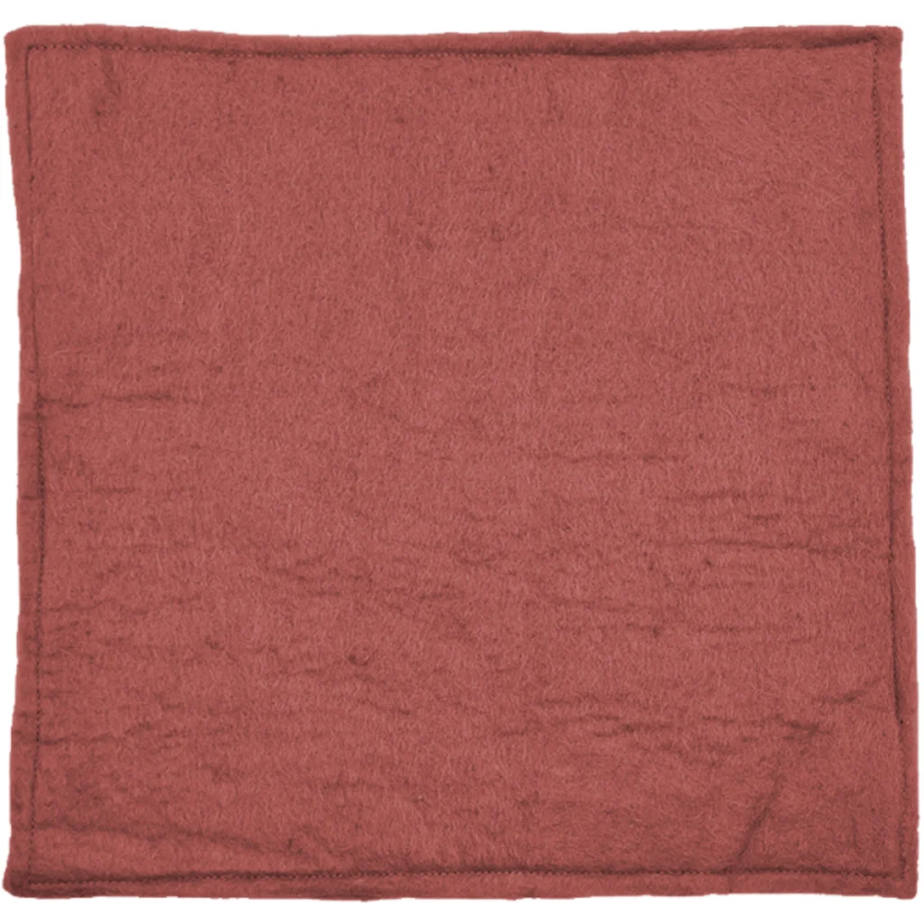 Filz Sitzkissen quadratisch in Koralle Orange von Frida Feeling Größe 35x35 cm