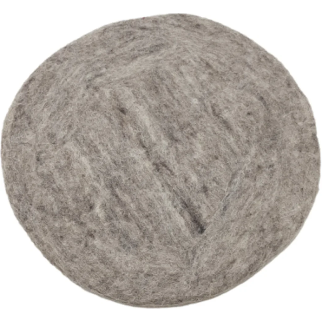 Filz Sitzkissen rund in Beige von Frida Feeling Größe Ø 35 cm