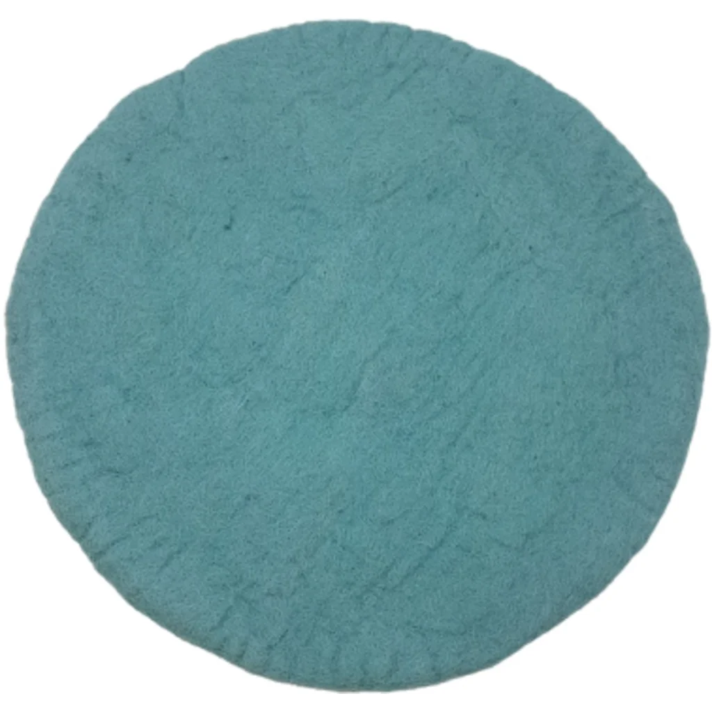 Filz Sitzkissen rund in Mint Blau von Frida Feeling Größe Ø 35 cm