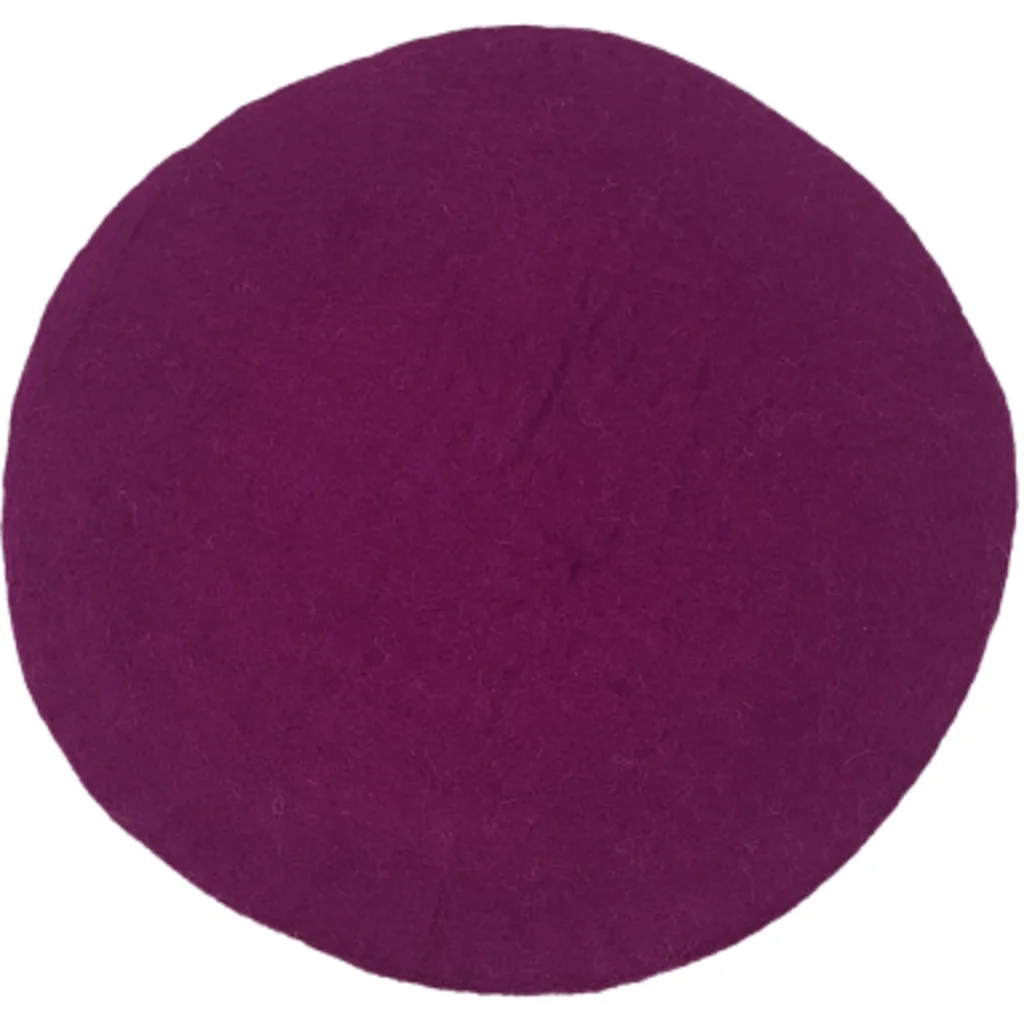 Filz Sitzkissen rund in Purple Beere von Frida Feeling Größe Ø 35 cm