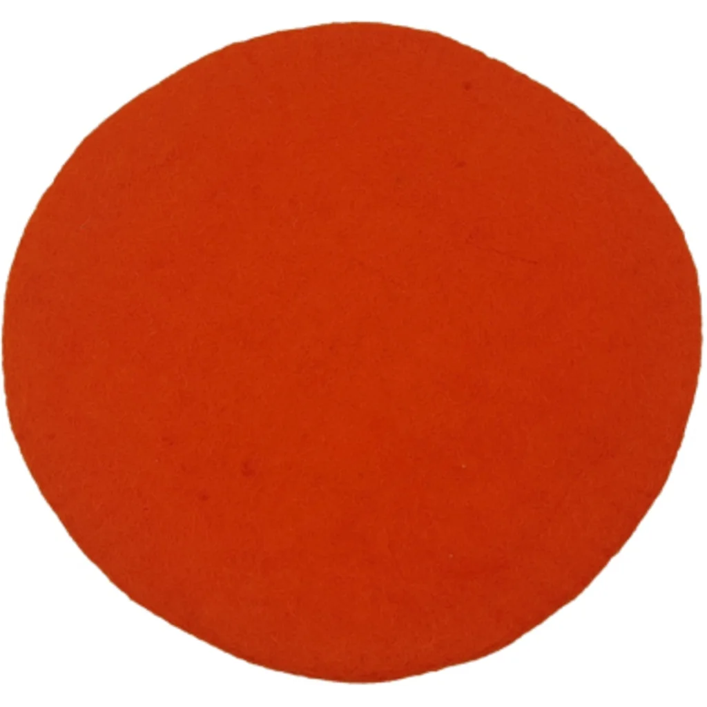 Filz Sitzkissen rund in Terra Orange von Frida Feeling Größe Ø 35 cm