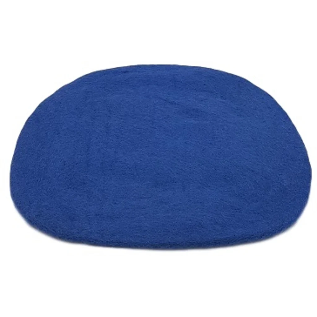 Filz Sitzkissen Trapez in Blau von Frida Feeling Größe 40x35 cm
