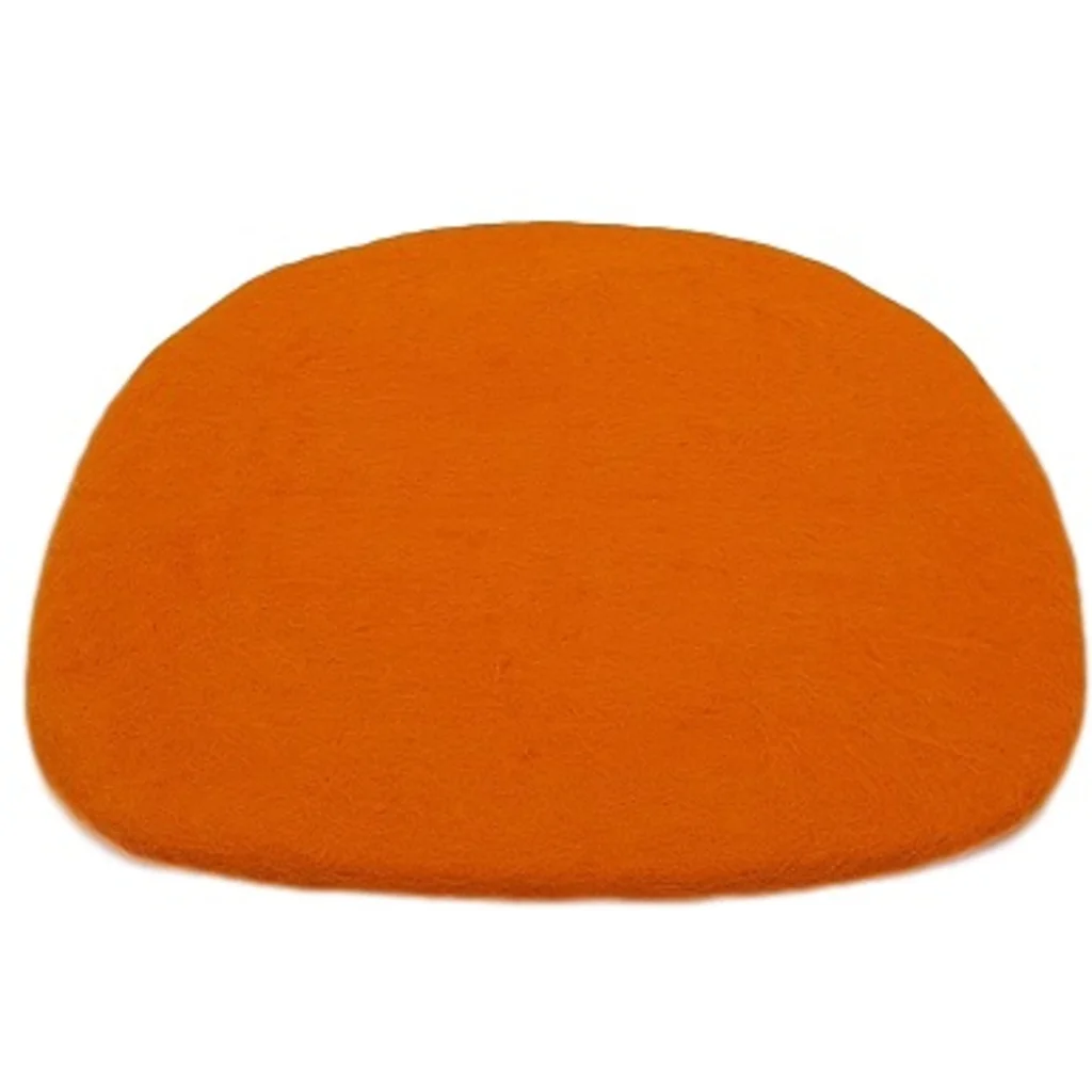 Filz Sitzkissen Trapez in Orange von Frida Feeling Größe 40x35 cm