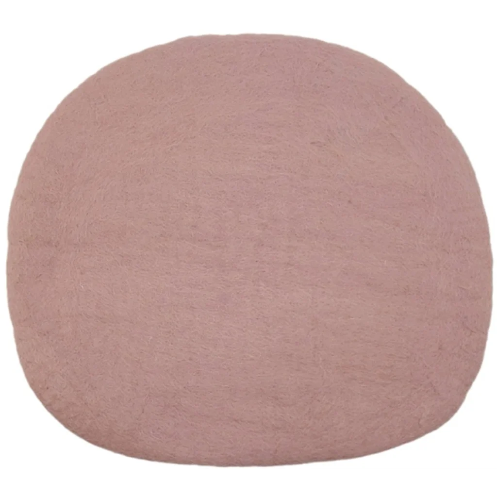 Filz Sitzkissen Trapez in Rosa von Frida Feeling Größe 40x35 cm