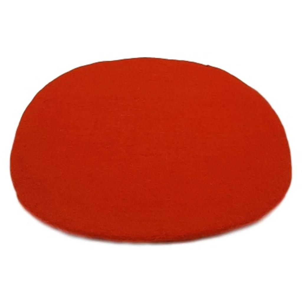 Filz Sitzkissen Trapez in Terra Orange von Frida Feeling Größe 40x35 cm