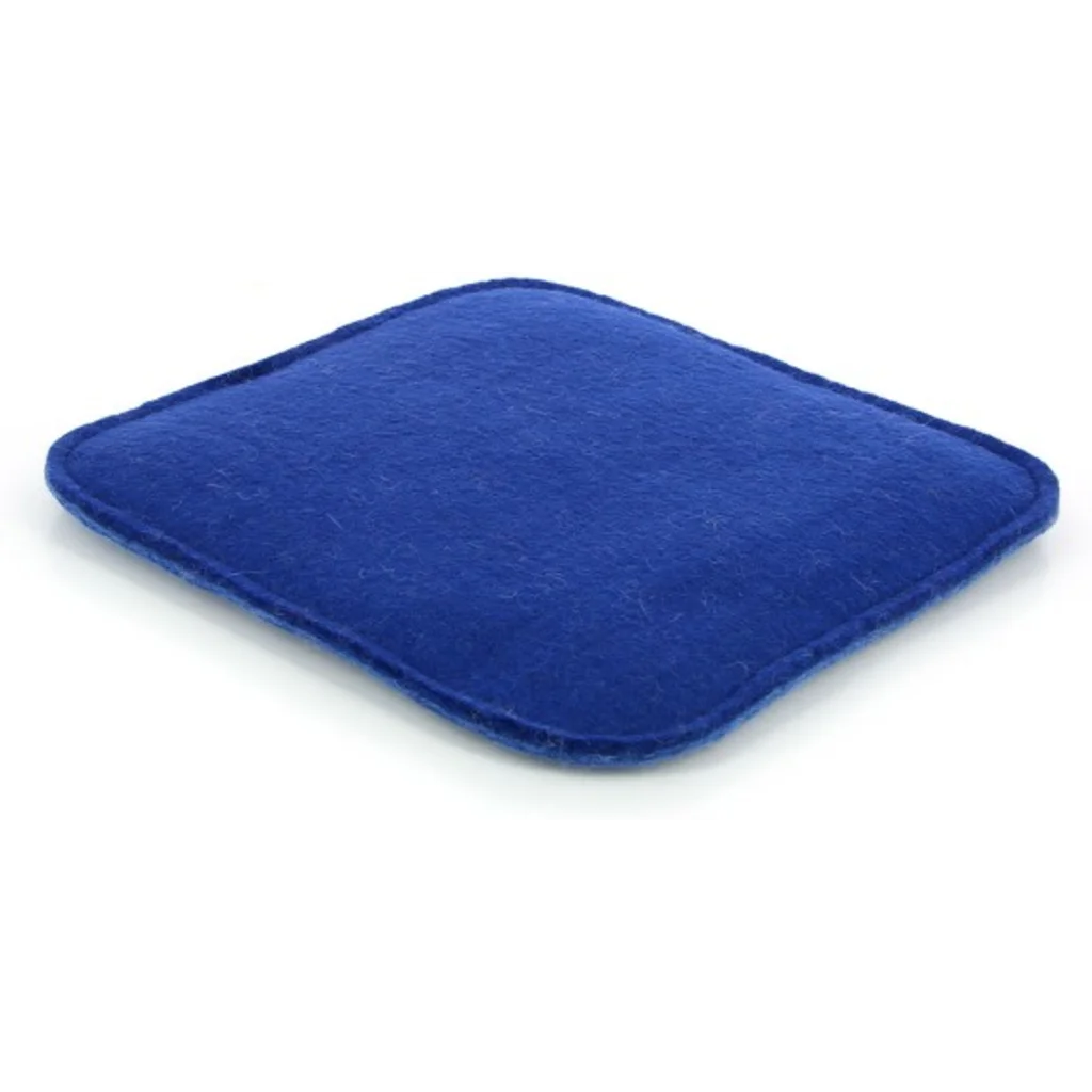 Filz Wendesitzkissen quadratisch in Blau+Jeansblau Blau+Blau von GLOBO Größe 35x35 cm