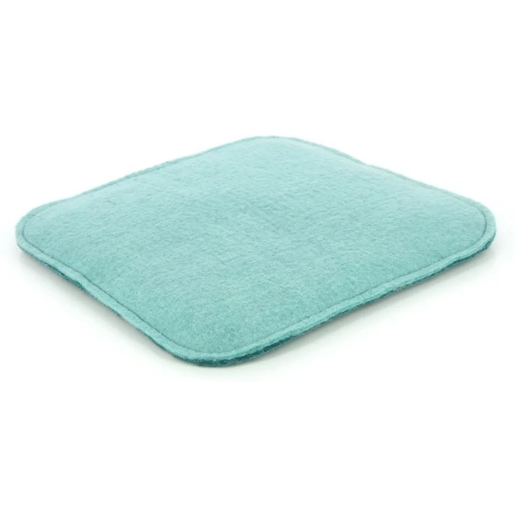Filz Wendesitzkissen quadratisch in Ozean+Aqua Blau+Blau von GLOBO Größe 35x35 cm