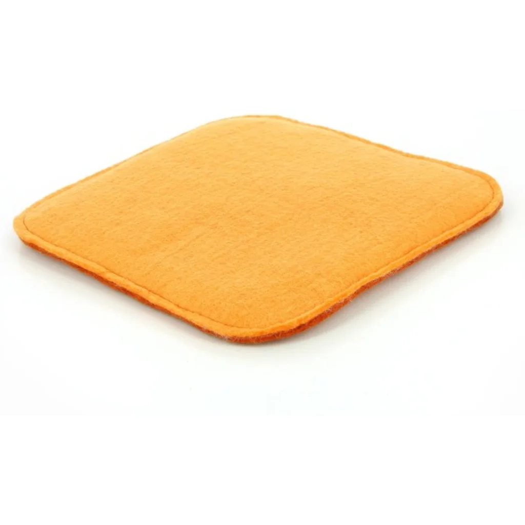 Filz Wendesitzkissen quadratisch in Terra+Apricot Orange+Orange von GLOBO Größe 35x35 cm
