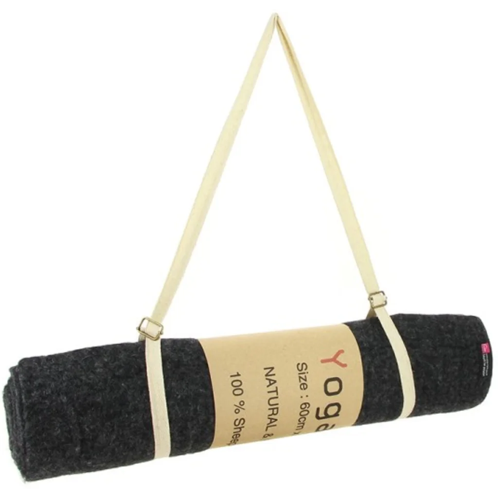 Filz Yogamatte in Anthrazit Grau von GLOBO Größe 60x190 cm