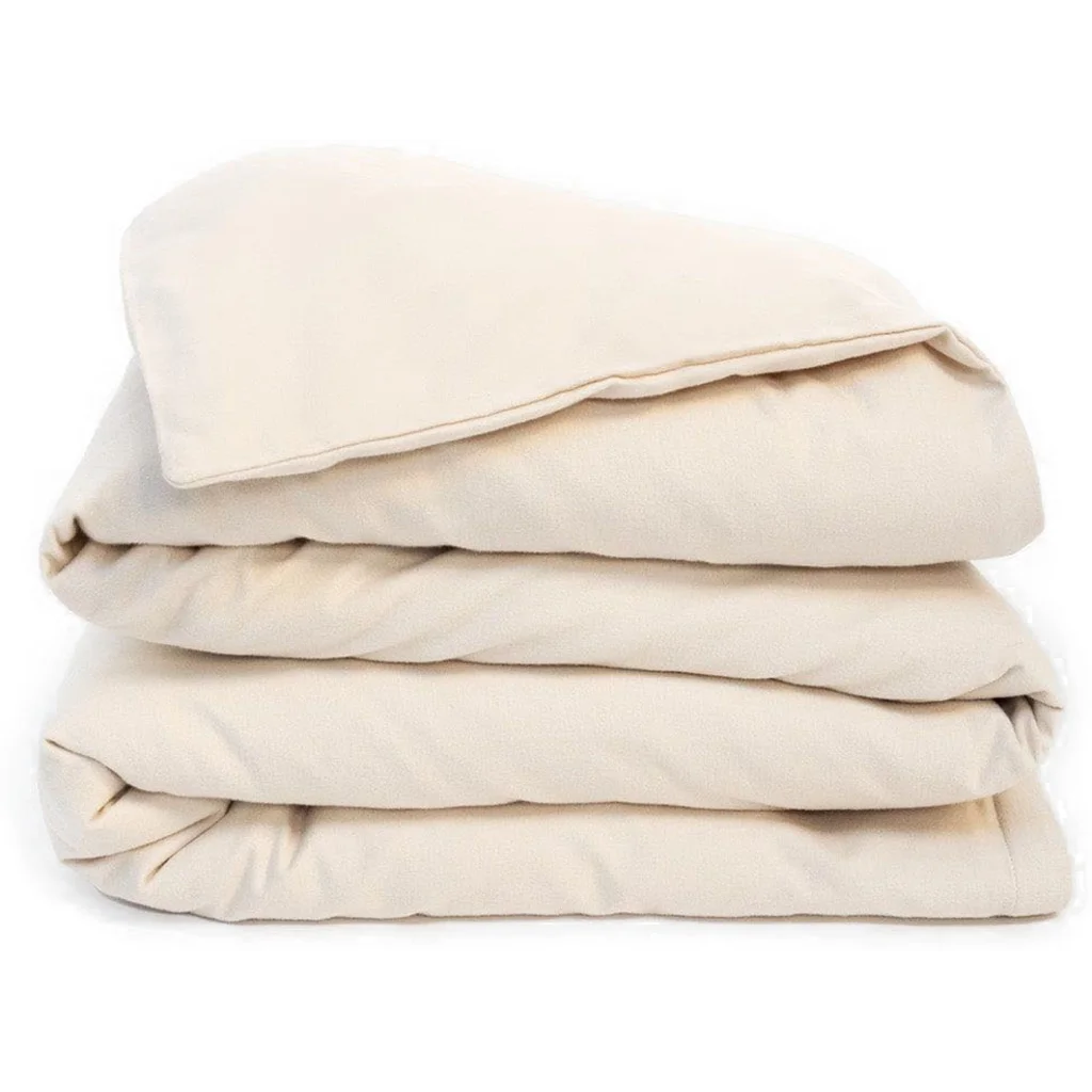Flanell Bettwäsche Garnitur 3-teilig in Creme von erlich textil Größe 200x220 + 2x 40x80 cm