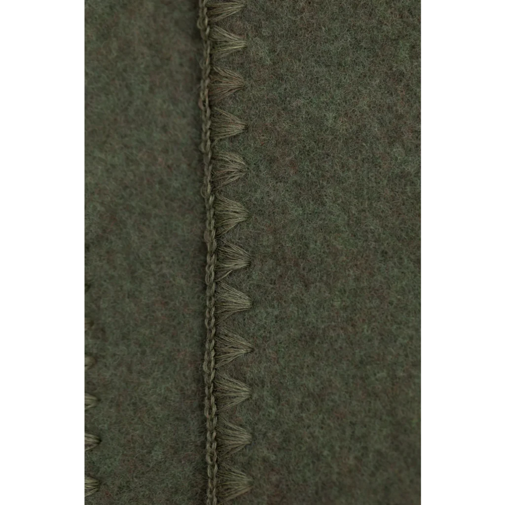 Fleece Baby-+Kinder-Decke in Schilfgrün Grün von Engel Natur Größe 80x100 cm