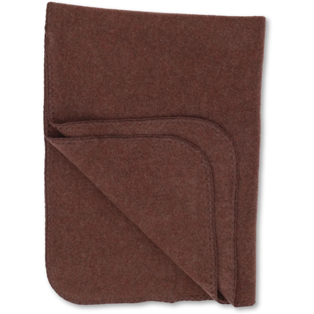 Fleece Baby-+Kinder-Decke in Zimt Braun von Engel Natur Größe 80x100 cm
