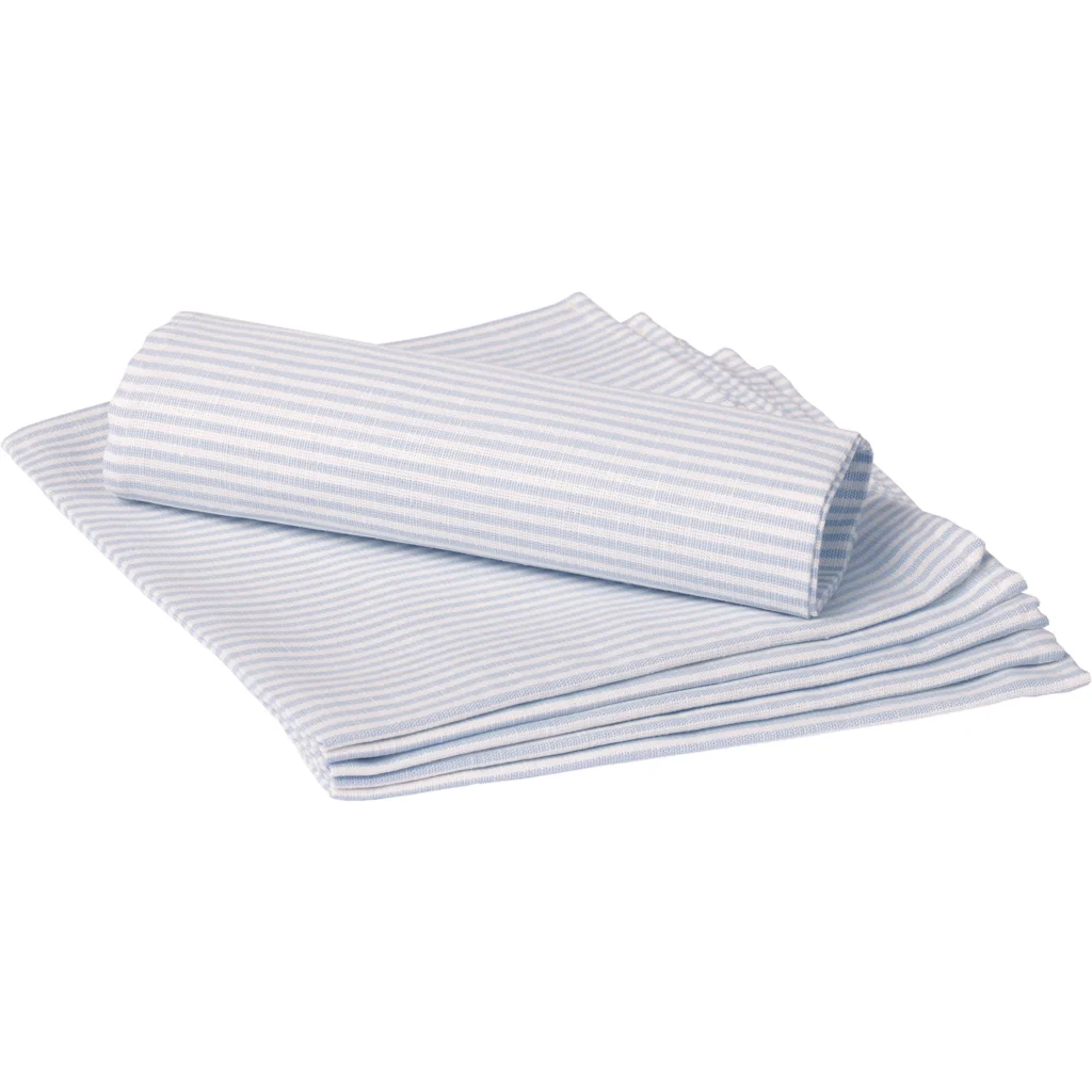 Halbleinen Stoffserviette Streifen 6er-Pack – LAMA Living