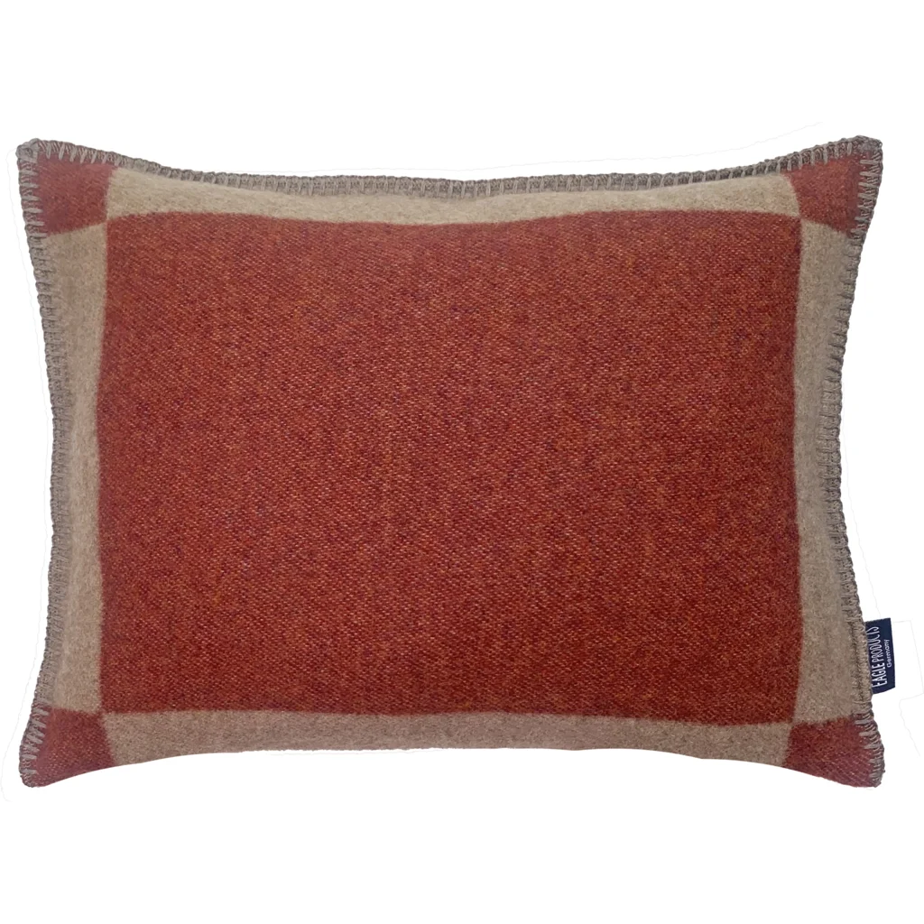 Kissenhülle MANCHESTER in Dunkelrot+Beige Rot+Beige Muster Graphisch von Eagle Products Größe 30x40 cm