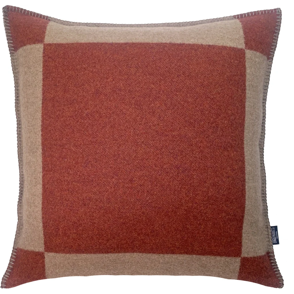 Kissenhülle MANCHESTER in Dunkelrot+Beige Rot+Beige Muster Graphisch von Eagle Products Größe 50x50 cm