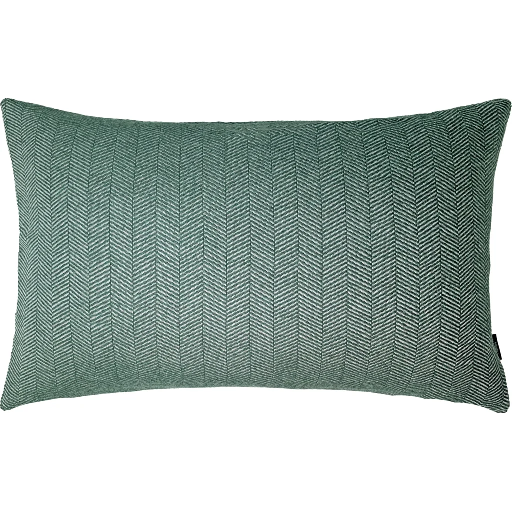 Kissenhülle mit Fischgrät-Muster in Dunkelgrün Grün Muster Fischgrät von Eagle Products Größe 40x40 cm