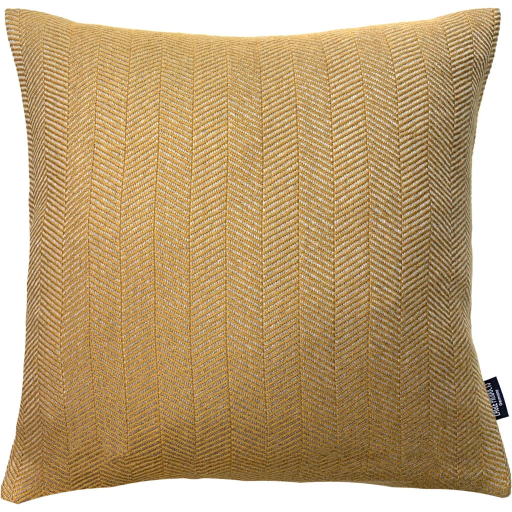 Kissenhülle mit Fischgrät-Muster in Gelb Muster Fischgrät von Eagle Products Größe 40x40 cm