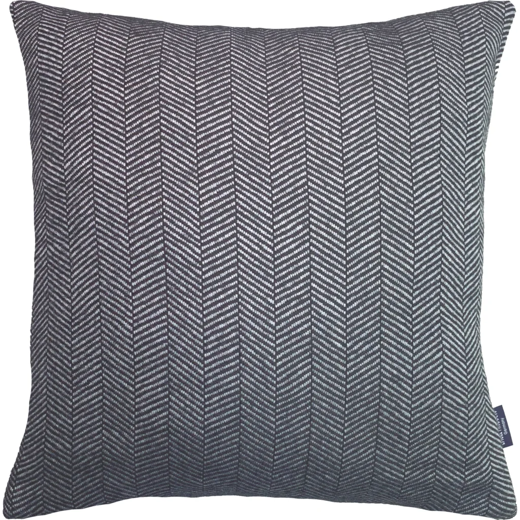 Kissenhülle mit Fischgrät-Muster in Grau Muster Fischgrät von Eagle Products Größe 40x40 cm
