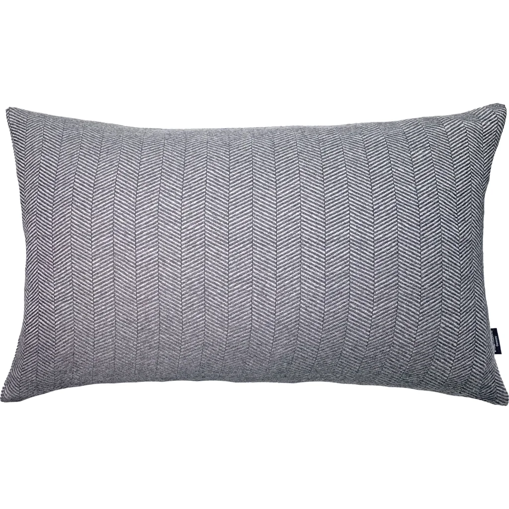 Kissenhülle mit Fischgrät-Muster in Grau Muster Fischgrät von Eagle Products Größe 40x40 cm