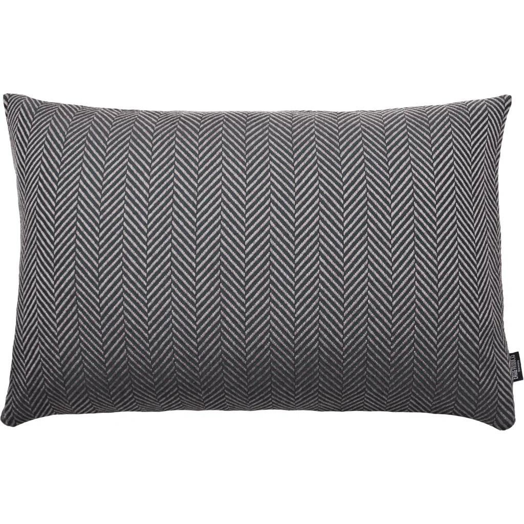 Kissenhülle mit Fischgrät-Muster in Schwarz Muster Fischgrät von Eagle Products Größe 40x40 cm