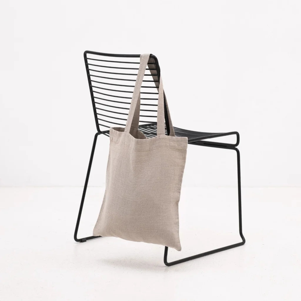 Leinen Einkaufstasche in Beige von Linen Tales Größe 38cm breit+ 42 cm lang