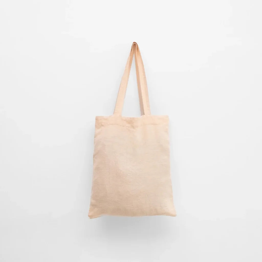 Leinen Einkaufstasche in Sand von Linen Tales Größe 38 cm breit+ 42 cm lang