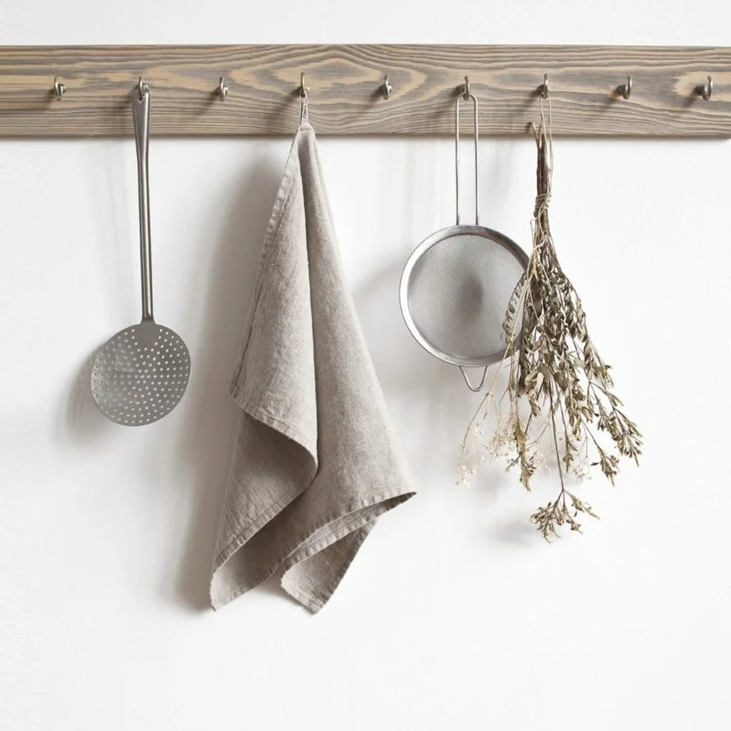 Leinen Geschirrtuch 2er-Pack in Beige von Linen Tales Größe 45x65 cm