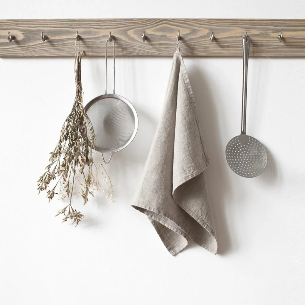 Leinen Geschirrtuch 2er-Pack in Beige von Linen Tales Größe 45x65 cm