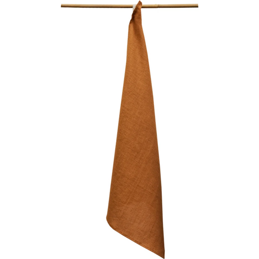 Leinen Geschirrtuch RUTA 2er-Pack in Bernstein Orange von Erika Vaitkute Größe 44x70 cm