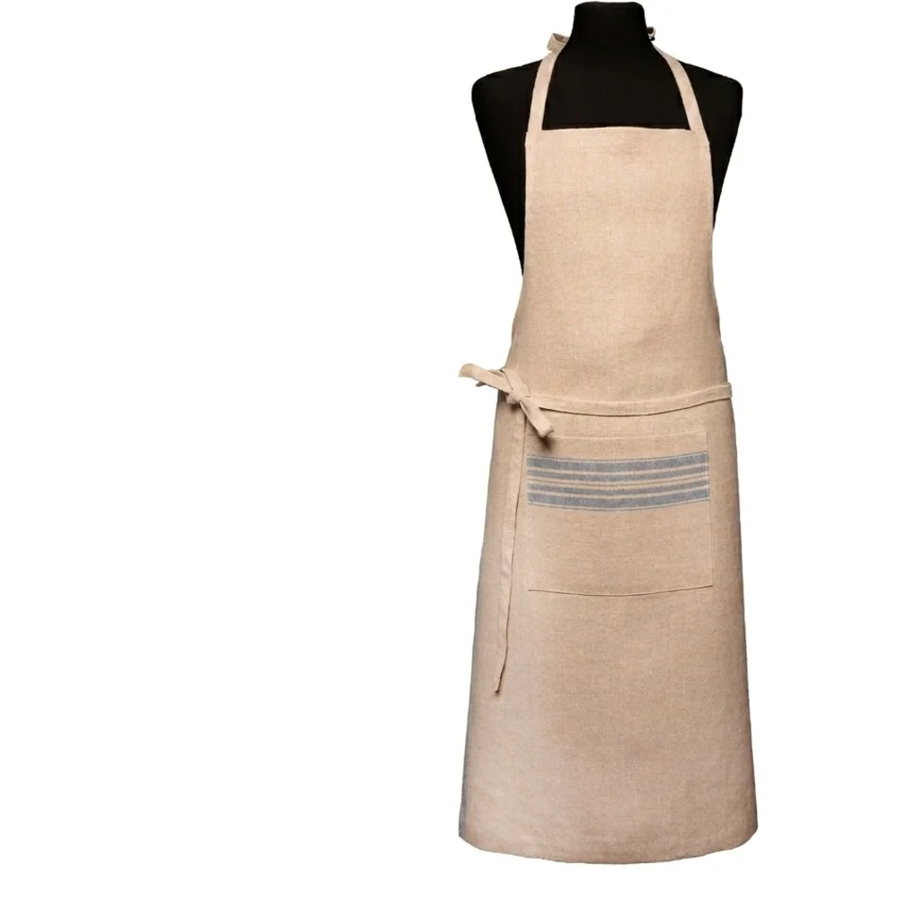 Leinen Kissenhülle JARA rechteckig 2er-Pack in Beige+Grün Muster Streifen von Erika Vaitkute Größe 40x60 cm