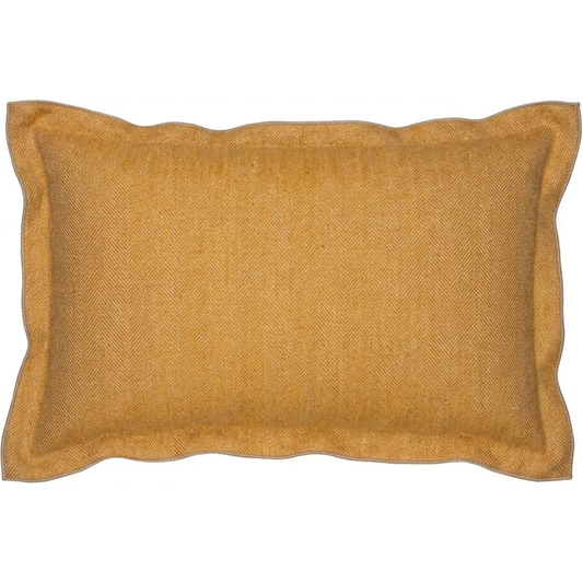 Leinen Kissenhülle mit Fischgrät-Muster 2er-Pack in Beige+Schwarz von Erika Vaitkute Größe 40x40 cm