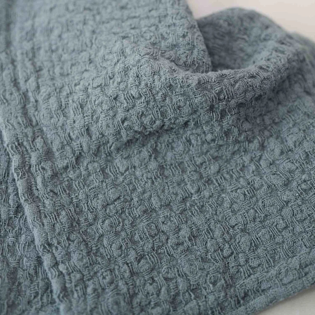 Leinen Spüllappen 2er-Pack in Taubenblau Blau von Linen Tales Größe 26x26 cm
