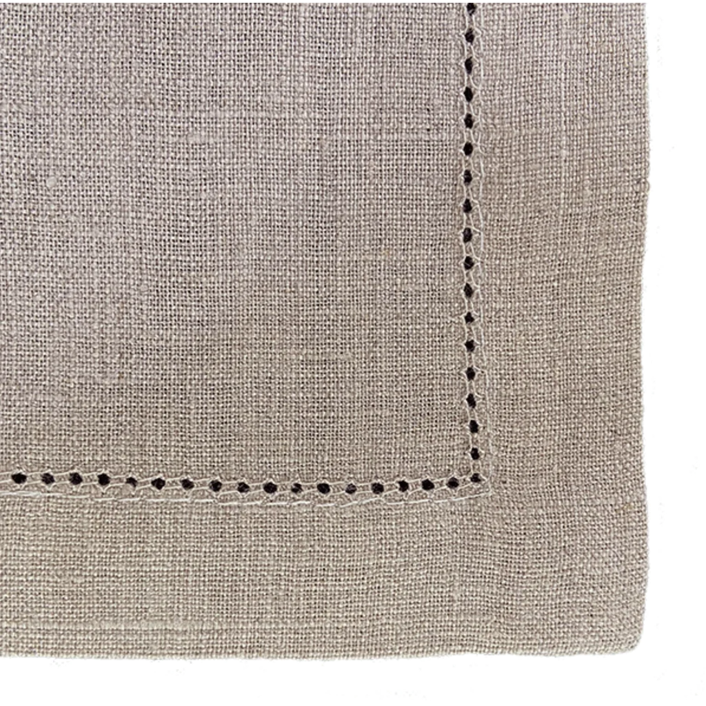 Leinen Tischläufer ALANTA in Beige von Erika Vaitkute Größe 40x140 cm