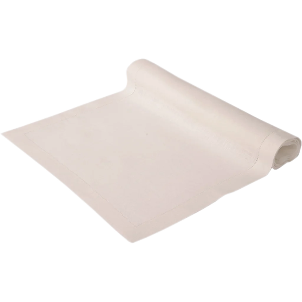 Leinen Tischläufer ALANTA in Creme von Erika Vaitkute Größe 40x140 cm