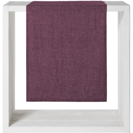 Leinen Tischläufer in Pflaume Beere von Proflax Größe 50x150 cm