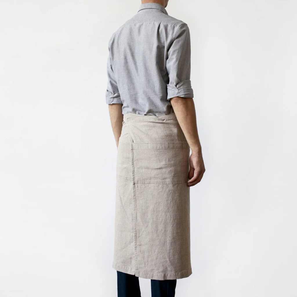 Leinen Vorbinder in Beige von Linen Tales Größe 105 cm breit+ 78 cm lang