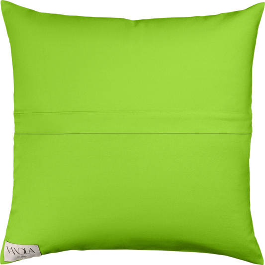 Modulare Kissenhülle Farbkombinationen mit Limette in Limette+Limette Grün+Grün von Vandla design Größe 50x50 cm